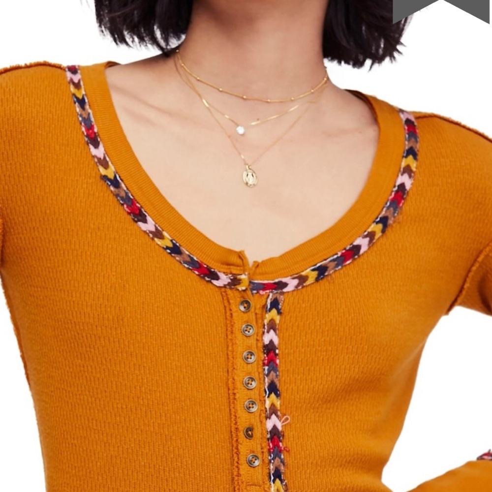 Free people rainbow thermal/ORANGE